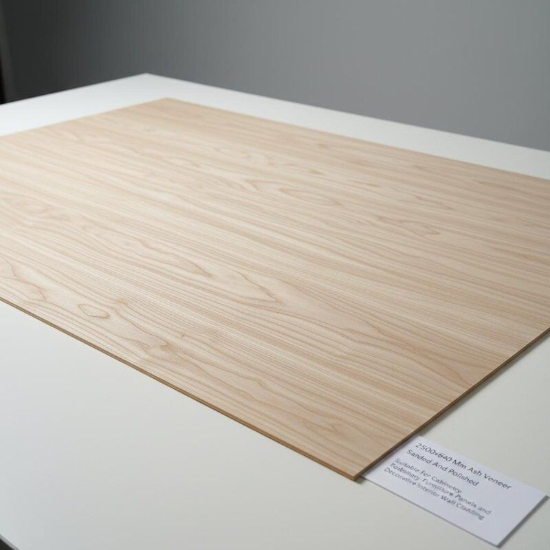 2500x640 Mm Ash Veneer Sanded And Polished Suitable For Cabinetry Furniture Panels And Decorative Interior Wall Cladding